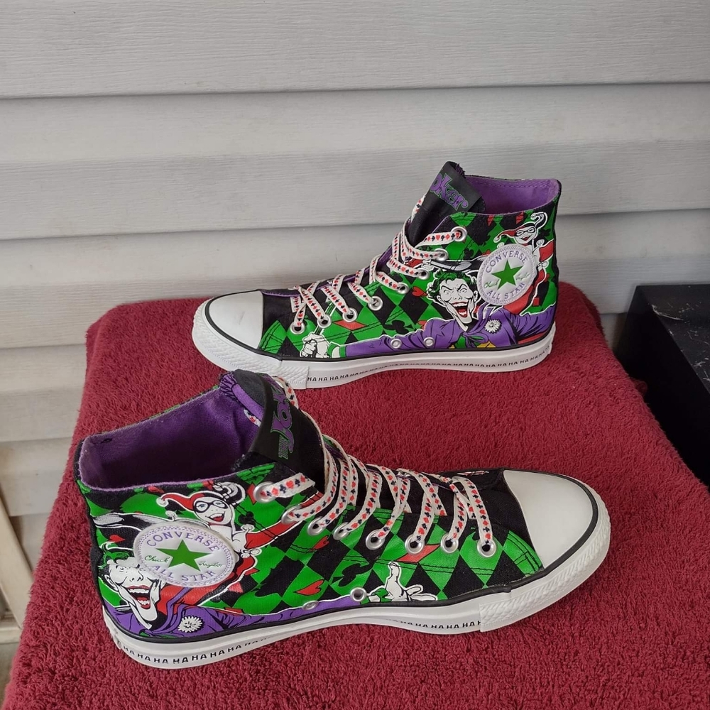 Joker’s Wild DC x Converse Limited Edition size 8 men Chuck Taylor High
